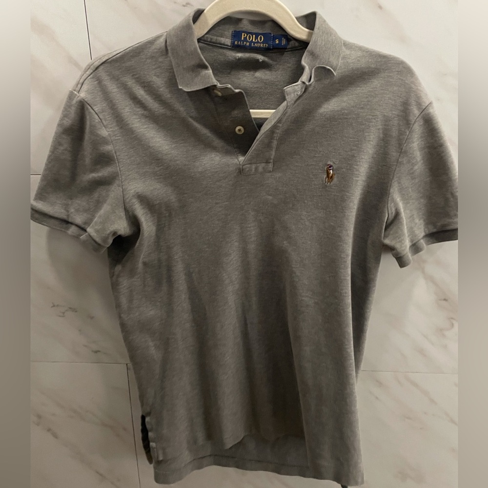Boys Polo by Ralph Lauren gray polo shirt children’s size small